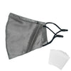 Silk Face Mask with Filter (Grey)