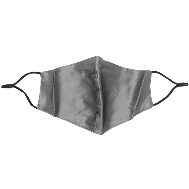 Silk Face Mask with Filter (Grey)