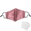 Silk Face Mask with Filter (Pink)