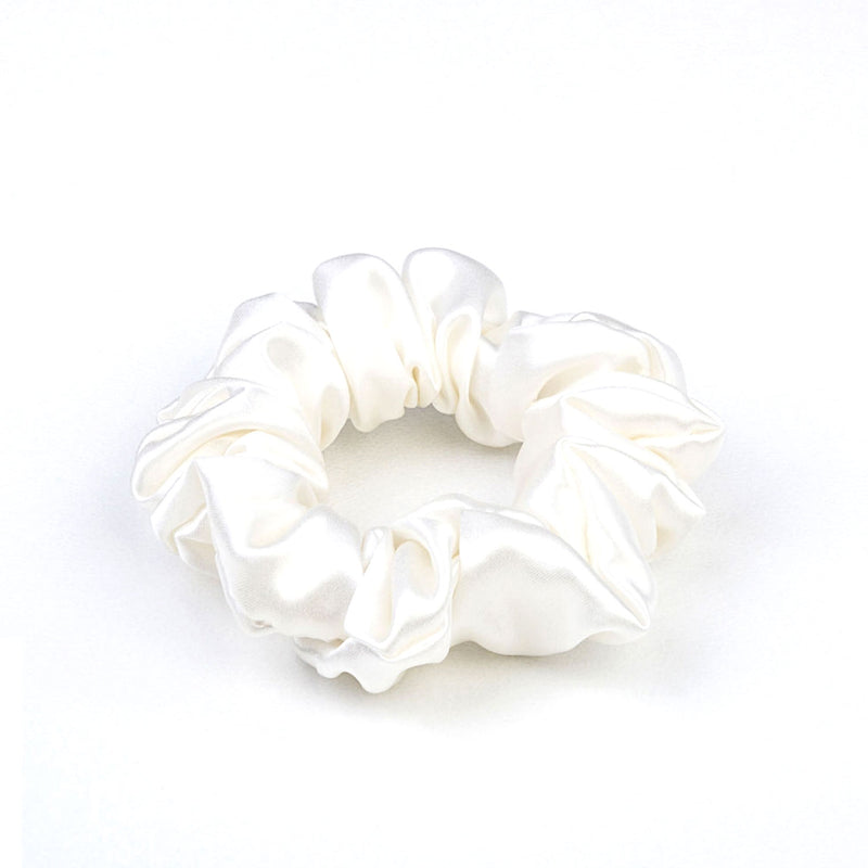 Scrunchies Ponytail Band (White)