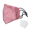 Silk Face Mask with Filter (Pink)